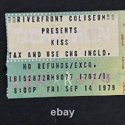 VTG 1979 KISS Concert Ticket Stub Riverfront Coliseum September 14th 1702/1