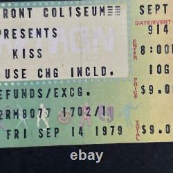 VTG 1979 KISS Concert Ticket Stub Riverfront Coliseum September 14th 1702/1