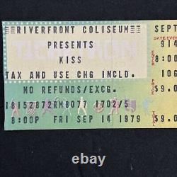 VTG 1979 KISS Concert Ticket Stub Riverfront Coliseum September 14th 1702/5