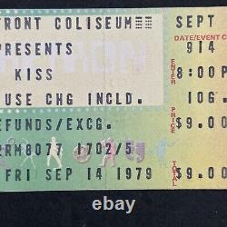 VTG 1979 KISS Concert Ticket Stub Riverfront Coliseum September 14th 1702/5