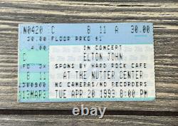 VTG April 30 1993 In Concert Elton John Ticket Stub Nutter Center