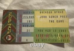 VTG CONCERT TEE 1982 THE CARS ON THE ROAD JERSEY With Ticket Stub