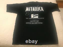 VTG METALLICA S&M CONCERT T SHIRT 1999 WithPROGRAM & TICKET STUB +ARTICLE NEW COND