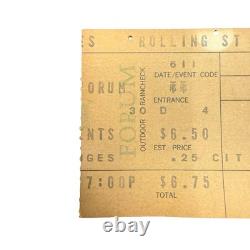 VTG Rolling Stones Concert Ticket Stub June 10 1972 The Forum Los Angeles CA