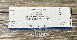 VTG Sept 20 1998 Alan Jackson Unused Concert Ticket A28 6 3