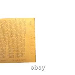VTG The Who Concert Ticket Stub December 09 1970 The Forum Los Angeles CA