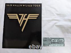 Van Halen This is it Word Tour 1979 Concert Program Ticket Stub