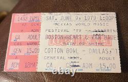 Van Halen/boston/heart/boc/hagar Rare Concert Ticket Stub Dallas, Tx 06/09/1979