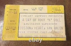 Van Halen/heart/boston/boc Rare Concert Ticket Stub New Orleans, La 06/10/1979