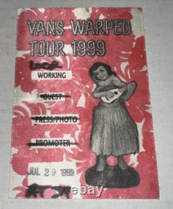 Vans Warped Tour Atlanta Concert Eminem Blink 182 Pass Ticket Stub 7/29/1999
