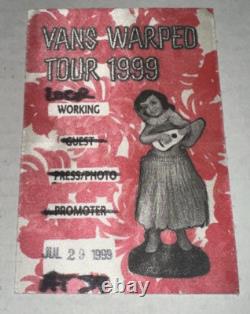 Vans Warped Tour Atlanta Concert Eminem Blink 182 Pass Ticket Stub 7/29/1999