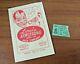 Vintage 1958 Louis Armstrong Jazz Concert Program + Ticket Stub Baltimore, Md