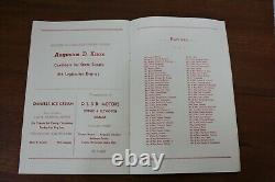 Vintage 1958 Louis Armstrong Jazz Concert Program + Ticket Stub Baltimore, MD