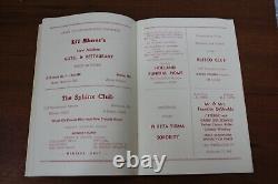 Vintage 1958 Louis Armstrong Jazz Concert Program + Ticket Stub Baltimore, MD