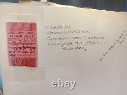 Vintage 1960's Beatles Scrap Book With Concert, Movie, TV Ticket Stubs Cincinnati