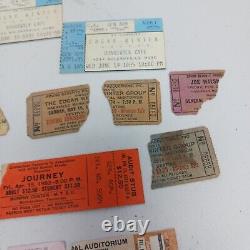 Vintage 1970's Concert ticket Stubs Lot Journey REO Alice Cooper Aerosmith Etc
