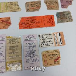 Vintage 1970's Concert ticket Stubs Lot Journey REO Alice Cooper Aerosmith Etc