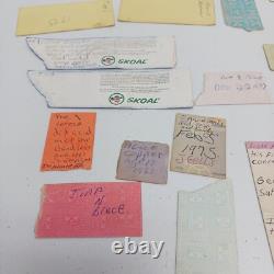 Vintage 1970's Concert ticket Stubs Lot Journey REO Alice Cooper Aerosmith Etc