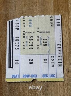 Vintage 1975 LED ZEPPELIN Concert Ticket Stub LA Forum Physical Graffiti Tour