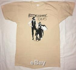 Vintage 1977 Fleetwood Mac Rumours Winterland Concert Tour T-Shirt + Ticket Stub