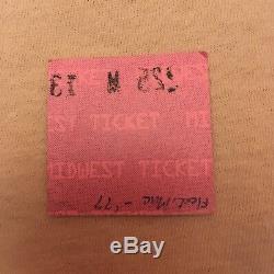 Vintage 1977 Fleetwood Mac Rumours Winterland Concert Tour T-Shirt + Ticket Stub
