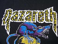 Vintage 1979 Nazareth Concert T-Shirt Lg Evansville IN WithOriginal Ticket Stub