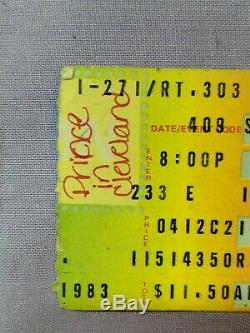 Vintage 1983 Prince in Cleveland Concert Tickets Stubs $11.50 Original Price