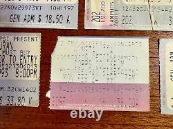 Vintage 1990s Toronto Canada Concert Ticket Collection, Duran Duran, Metallica