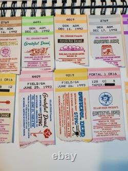 Vintage 1992 /93 Grateful Dead & Others ROCK Concert Used Ticket Stub Lot Of 24