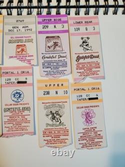 Vintage 1992 93 Grateful Dead & Others ROCK Concert Used Ticket Stub Lot Of 24