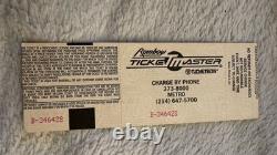 Vintage 1992 MC Hammer Concert Ticket 90s hip-hop history! Reunion Arena