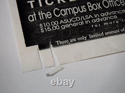Vintage 1992 SOCIAL DISTORTION Punk Concert Poster and Ticket Stub ASUCD Peg Boy