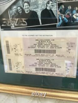 Vintage 2005 Eagles Framed Show Tickets Concert Ticket Stub Lot of 2