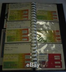 Vintage 4 Back Stage Passes(2 The Who Van Halen Yes)26 Used Concert Ticket Stubs
