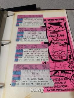 Vintage Album Of Lyrics Photos Concert Flyers Ticket Stubs Rage Against Machine+