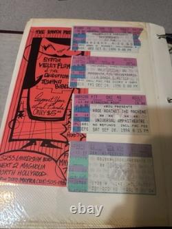 Vintage Album Of Lyrics Photos Concert Flyers Ticket Stubs Rage Against Machine+