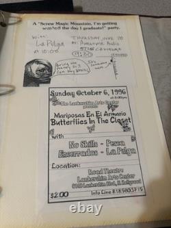 Vintage Album Of Lyrics Photos Concert Flyers Ticket Stubs Rage Against Machine+