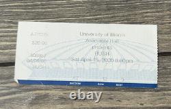 Vintage April 15 2000 Assembly Hall Presents Bush Concert Ticket