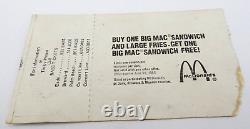 Vintage Black Flag Concert Ticket Stub Fireman's Hall Ft. Lauderdale 6-14-85