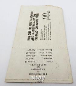 Vintage Black Flag Concert Ticket Stub Fireman's Hall Ft. Lauderdale 6-14-85