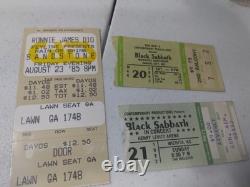 Vintage Black Sabbath 1982 & Dio 1985 Concert Ticket Stubs