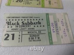 Vintage Black Sabbath 1982 & Dio 1985 Concert Ticket Stubs
