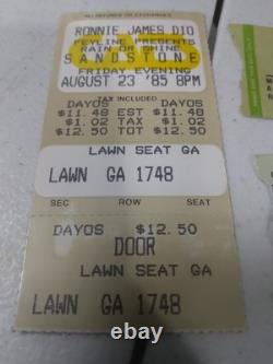 Vintage Black Sabbath 1982 & Dio 1985 Concert Ticket Stubs