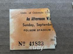 Vintage CONCERT TICKET STUB 1972 An Afternoon with Grateful Dead U of Colorado #67