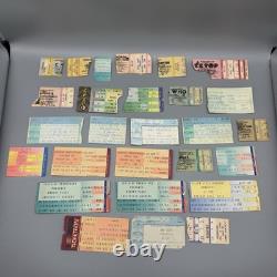 Vintage Concert Ticket Lot (28) Petty Who Kiss Fleetwood Motley Petty Seger