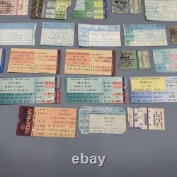 Vintage Concert Ticket Lot (28) Petty Who Kiss Fleetwood Motley Petty Seger