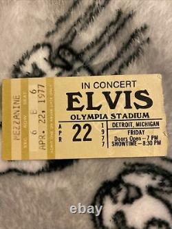 Vintage Concert Ticket Stub Elvis Presley April 22 1977 Olympia Stadium Detroit