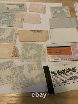 Vintage Concert Ticket Stub Lot