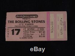 Vintage Concert Ticket Stub Lot (6) Bowie, Pink Floyd, Concert For Nyc, Stones