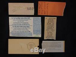 Vintage Concert Ticket Stub Lot (6) Bowie, Pink Floyd, Concert For Nyc, Stones